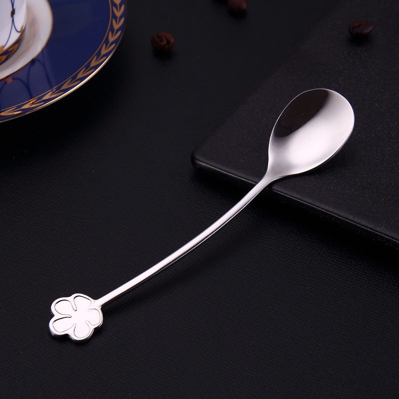 Floral Stainless Steel Stirring Spoon