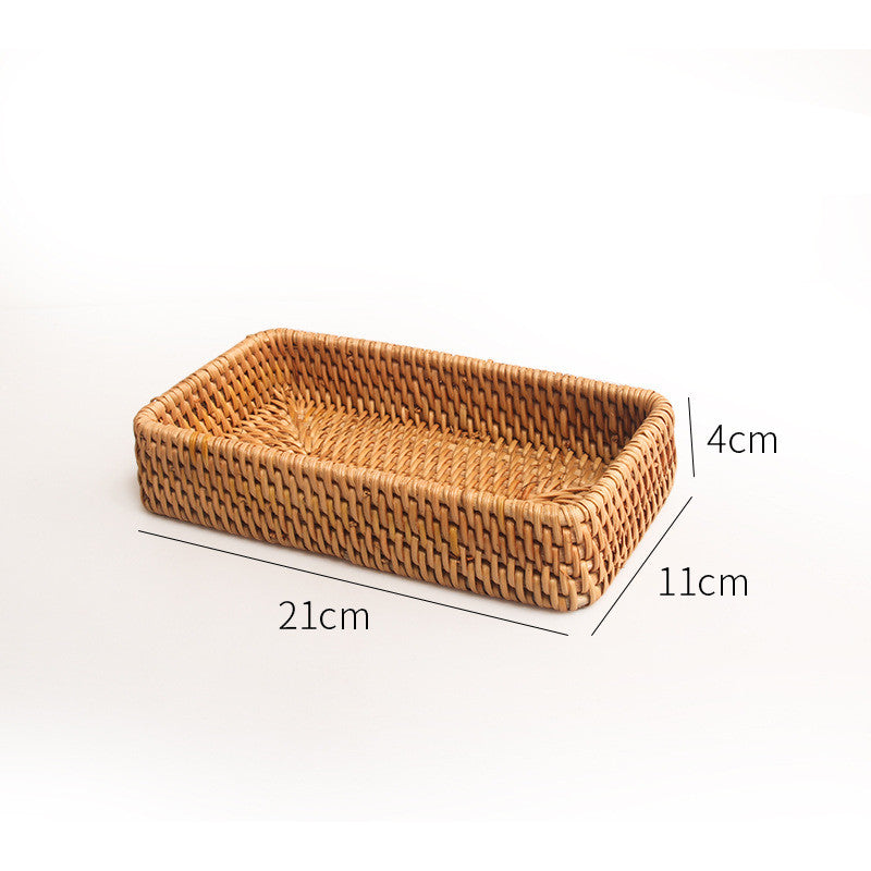 Tabletop Rattan Storage Baskets