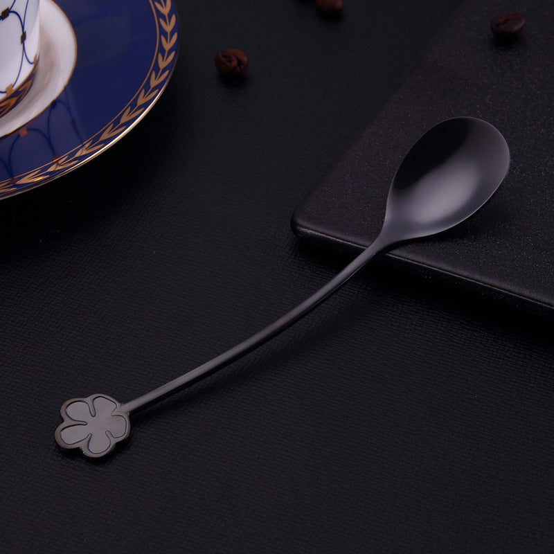 Floral Stainless Steel Stirring Spoon