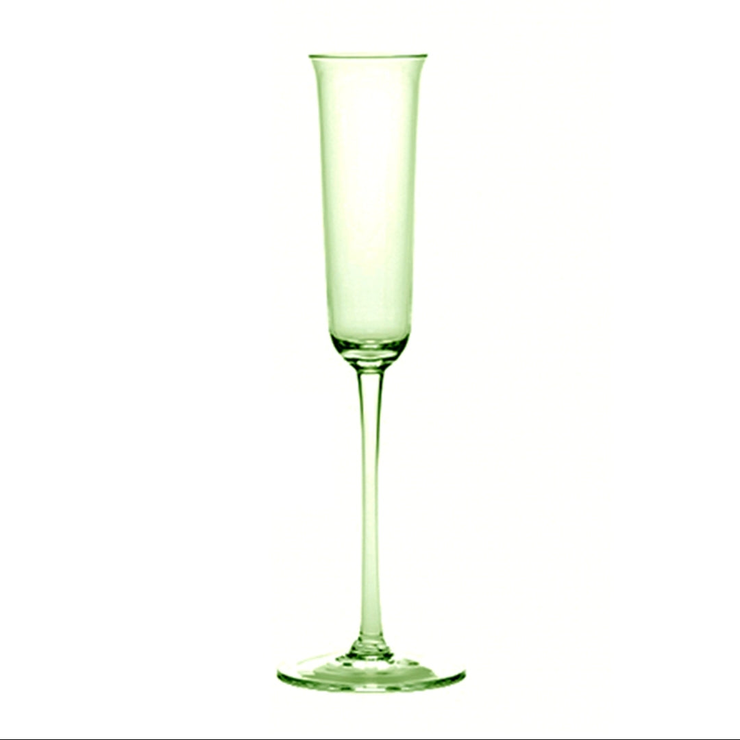 Light Green Champagne Glass