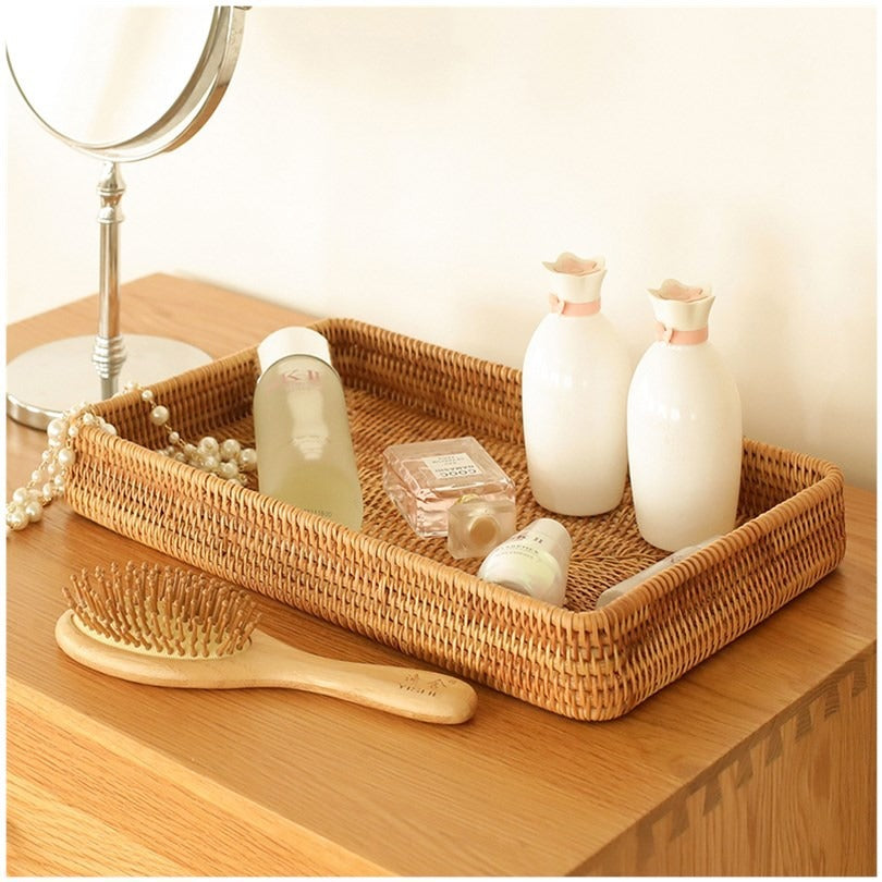 Tabletop Rattan Storage Baskets